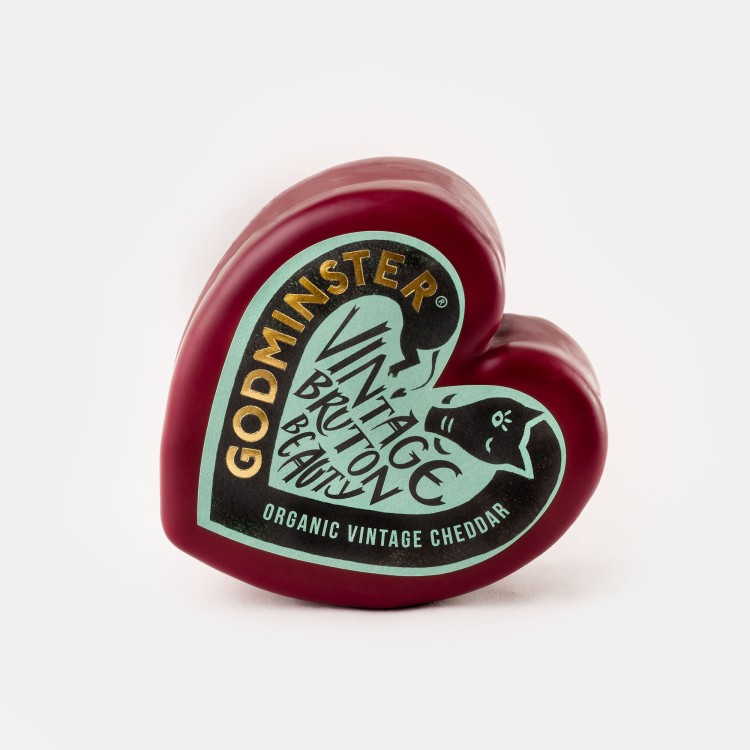 Godminster Godminster Bruton Beauty Organic Cheddar Heart-shaped