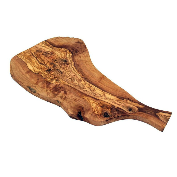 Handcrafted Olive Wood Cheeseboard with Handle