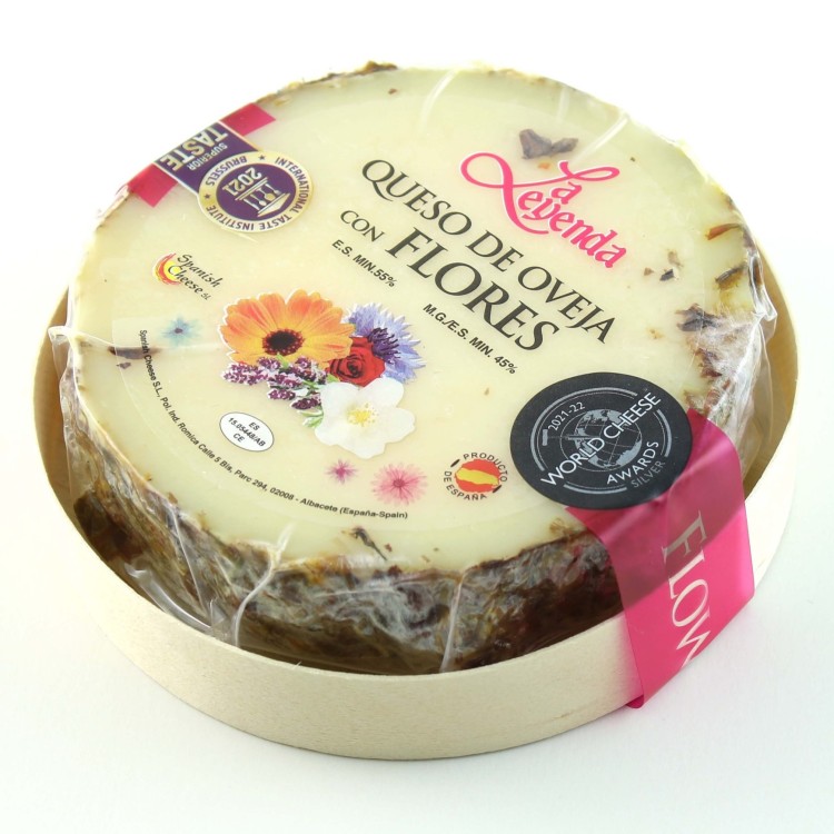 Manchego-style with Edible Flowers - 6x 190g