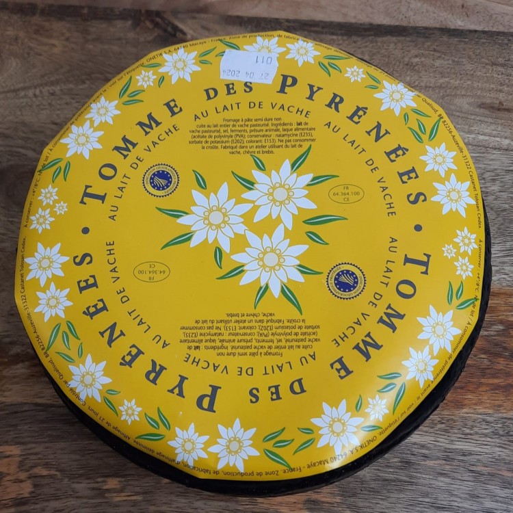 Tomme De Vache Noir Des Pyrénées - 3.5kg