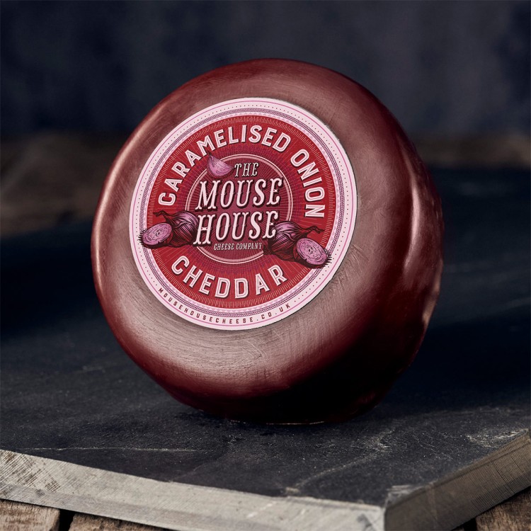 The Mouse House Caramelised Red Onion Cheddar - 6x 200g