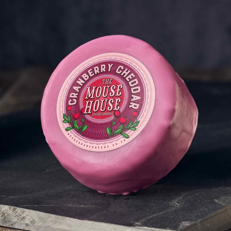 The Mouse House Cranberry Cheddar - 6x 200g