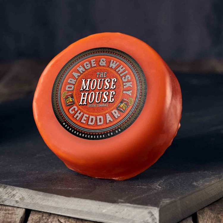 The Mouse House Orange & Whisky Cheddar - 6x 200g